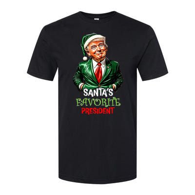 Santas Favorite President Santa Trump 2024 Christmas Softstyle CVC T-Shirt