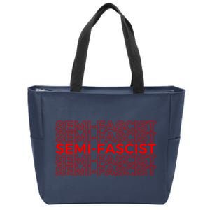 SemiFascist Funny Political Humor Zip Tote Bag