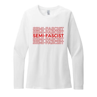 SemiFascist Funny Political Humor Womens CVC Long Sleeve Shirt