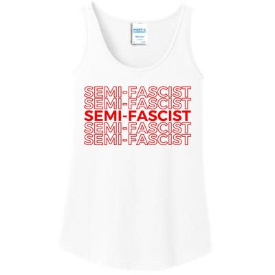 SemiFascist Funny Political Humor Ladies Essential Tank