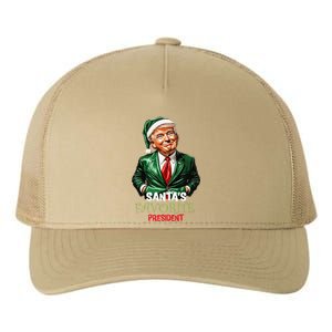 SantaS Favorite President Santa Elf Trump 2024 Christmas Gift Yupoong Adult 5-Panel Trucker Hat