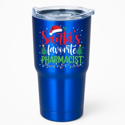 SantaS Favorite Pharmacist Christmas Nursing Santa Hat Gift Tumbler