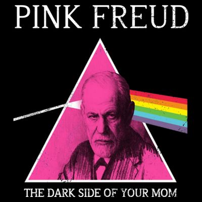 Sigmund Freud Pink Freud Dark Side Of Your Mom T-Shirt