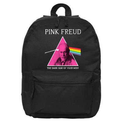 Sigmund Freud Pink Freud Dark Side Of Your Mom 16 in Basic Backpack