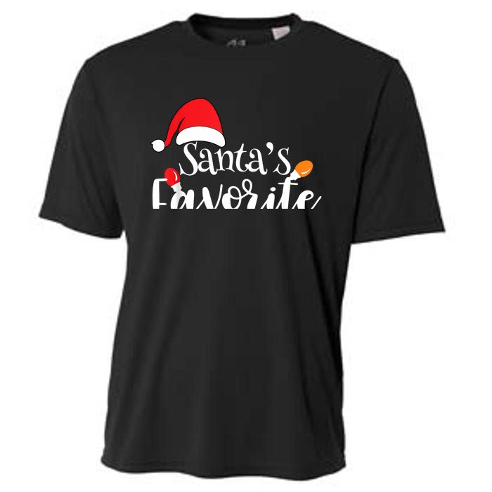 SantaS Favorite Pto Christmas Lights Santa Hat Cooling Performance Crew T-Shirt