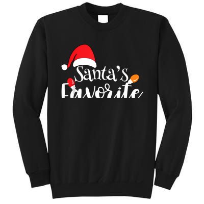 SantaS Favorite Pto Christmas Lights Santa Hat Sweatshirt