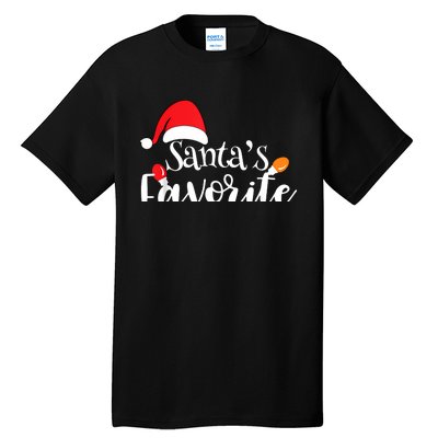 SantaS Favorite Pto Christmas Lights Santa Hat Tall T-Shirt