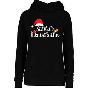 SantaS Favorite Pto Christmas Lights Santa Hat Womens Funnel Neck Pullover Hood