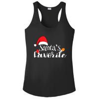 SantaS Favorite Pto Christmas Lights Santa Hat Ladies PosiCharge Competitor Racerback Tank