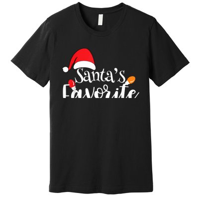 SantaS Favorite Pto Christmas Lights Santa Hat Premium T-Shirt