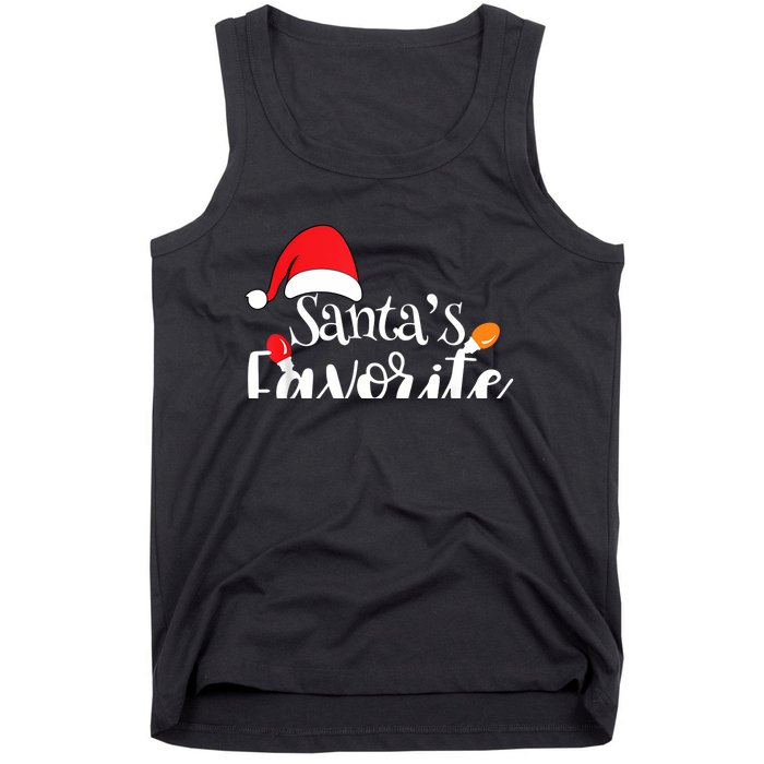 SantaS Favorite Pto Christmas Lights Santa Hat Tank Top