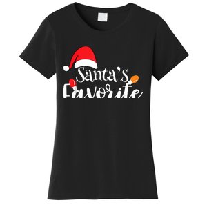 SantaS Favorite Pto Christmas Lights Santa Hat Women's T-Shirt