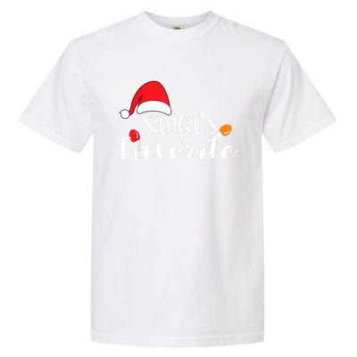 SantaS Favorite Pto Christmas Lights Santa Hat Garment-Dyed Heavyweight T-Shirt