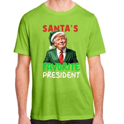 SantaS Favorite President Funny Trump Christmas Santa Hat Gift Adult ChromaSoft Performance T-Shirt