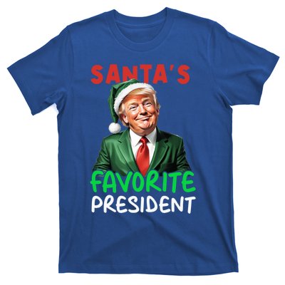 SantaS Favorite President Funny Trump Christmas Santa Hat Gift T-Shirt