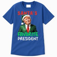 SantaS Favorite President Funny Trump Christmas Santa Hat Gift Tall T-Shirt