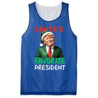 SantaS Favorite President Funny Trump Christmas Santa Hat Gift Mesh Reversible Basketball Jersey Tank