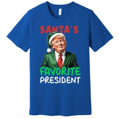 SantaS Favorite President Funny Trump Christmas Santa Hat Gift Premium T-Shirt