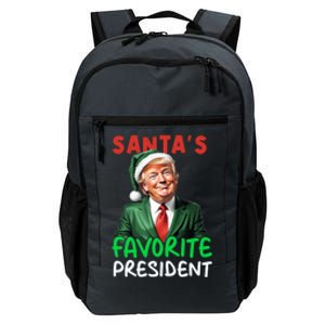 SantaS Favorite President Funny Trump Christmas Santa Hat Gift Daily Commute Backpack