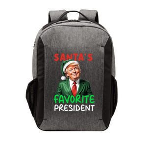 SantaS Favorite President Funny Trump Christmas Santa Hat Gift Vector Backpack