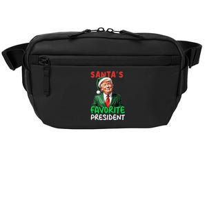 SantaS Favorite President Funny Trump Christmas Santa Hat Gift Crossbody Pack