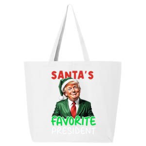 SantaS Favorite President Funny Trump Christmas Santa Hat Gift 25L Jumbo Tote