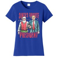 SantaS Favorite President Funny Trump Christmas Xmas Pajama Gift Women's T-Shirt