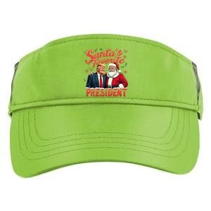 SantaS Favorite President Christmas Funny Trump Xmas Pajama Adult Drive Performance Visor