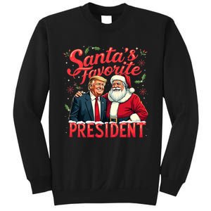 SantaS Favorite President Christmas Funny Trump Xmas Pajama Sweatshirt