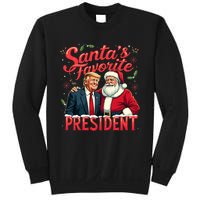 SantaS Favorite President Christmas Funny Trump Xmas Pajama Sweatshirt