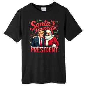 SantaS Favorite President Christmas Funny Trump Xmas Pajama Tall Fusion ChromaSoft Performance T-Shirt