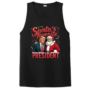 SantaS Favorite President Christmas Funny Trump Xmas Pajama PosiCharge Competitor Tank