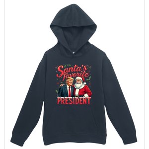 SantaS Favorite President Christmas Funny Trump Xmas Pajama Urban Pullover Hoodie