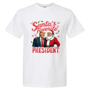 SantaS Favorite President Christmas Funny Trump Xmas Pajama Garment-Dyed Heavyweight T-Shirt