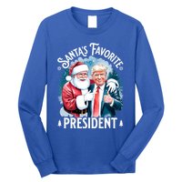 Santas Favorite President Donald Pro Trump 2024 Christmas Great Gift Long Sleeve Shirt