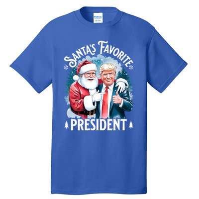 Santas Favorite President Donald Pro Trump 2024 Christmas Great Gift Tall T-Shirt