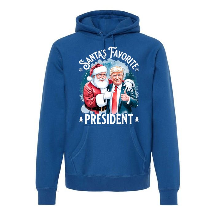 Santas Favorite President Donald Pro Trump 2024 Christmas Great Gift Premium Hoodie