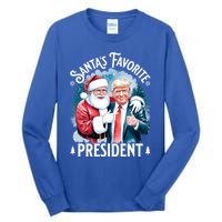 Santas Favorite President Donald Pro Trump 2024 Christmas Great Gift Tall Long Sleeve T-Shirt