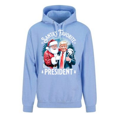 Santas Favorite President Donald Pro Trump 2024 Christmas Great Gift Unisex Surf Hoodie