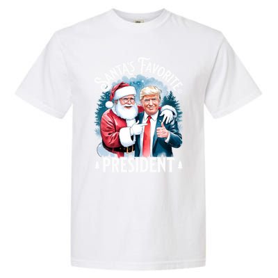 Santas Favorite President Donald Pro Trump 2024 Christmas Great Gift Garment-Dyed Heavyweight T-Shirt