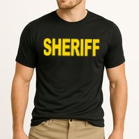Sheriff Front Print Law Enforcement Clothing Cooling Performance Crew T-Shirt