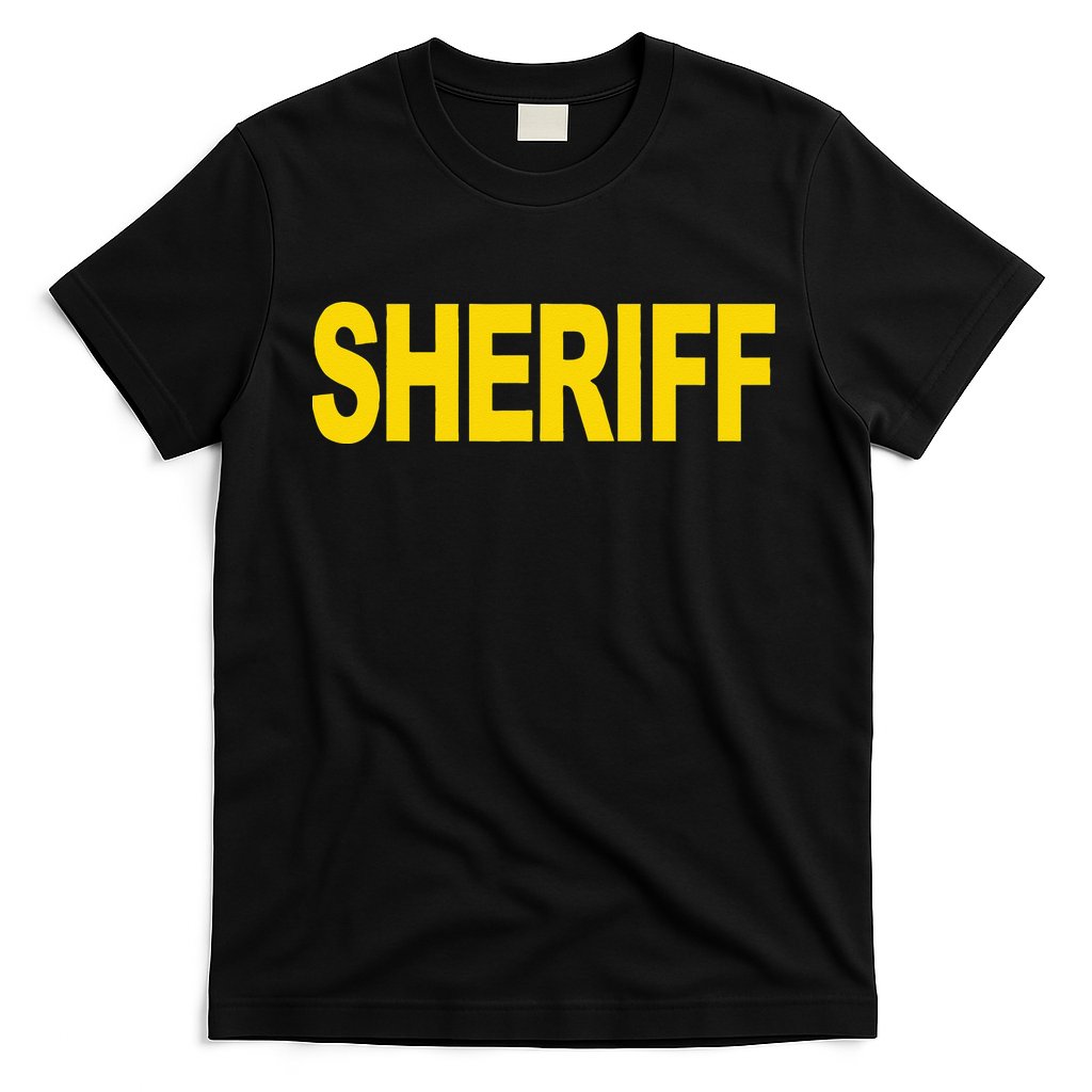 Sheriff Front Print Law Enforcement Clothing T-Shirt