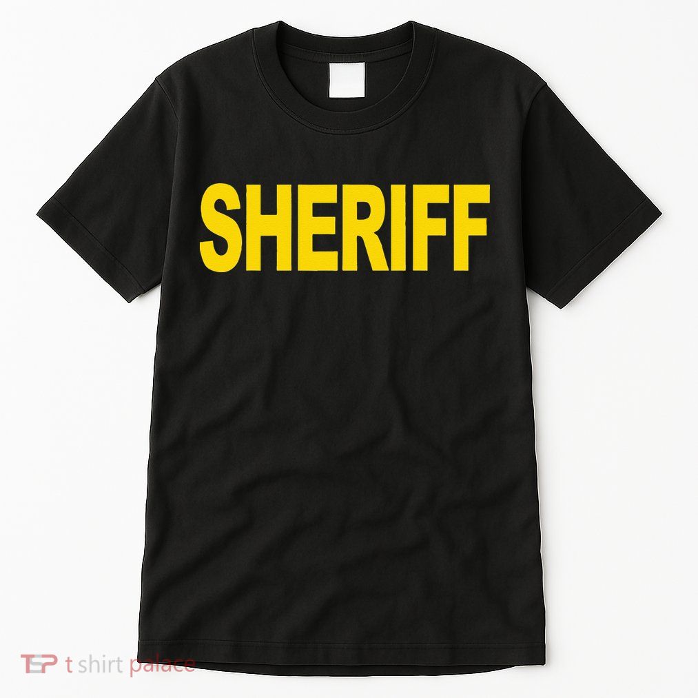 Sheriff Front Print Law Enforcement Clothing Tall T-Shirt