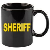 Sheriff Front Print Law Enforcement Clothing 11oz C Handle Ceramic Mug