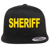 Sheriff Front Print Law Enforcement Clothing Flatbill Hat