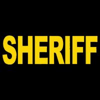 Sheriff Front Print Law Enforcement Clothing Flatbill Hat