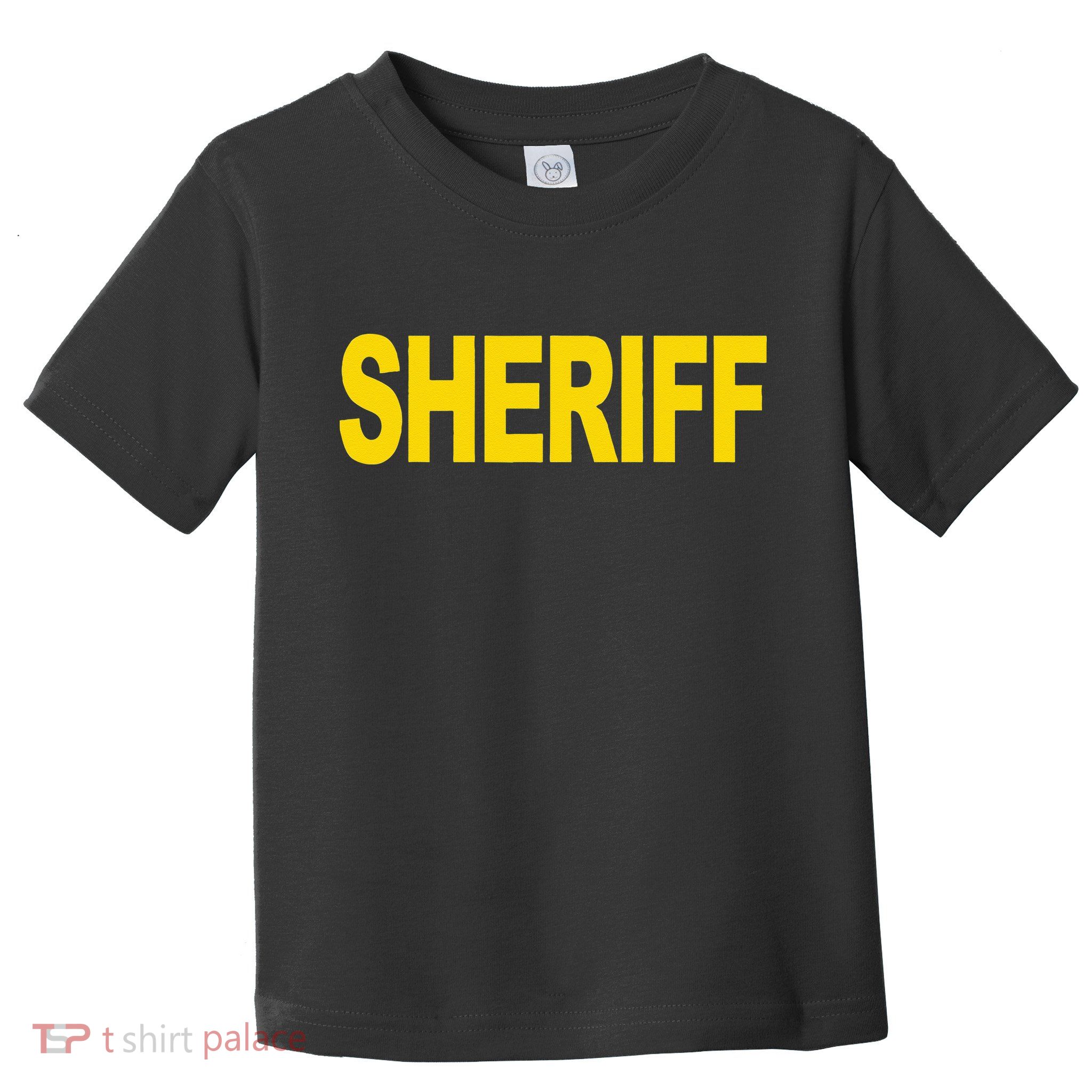 Sheriff Front Print Law Enforcement Clothing Toddler T-Shirt