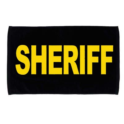 Sheriff Front Print Law Enforcement Clothing Microfiber Hand Towel