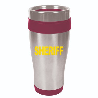 Sheriff Front Print Law Enforcement Clothing 16oz Travel Tumbler