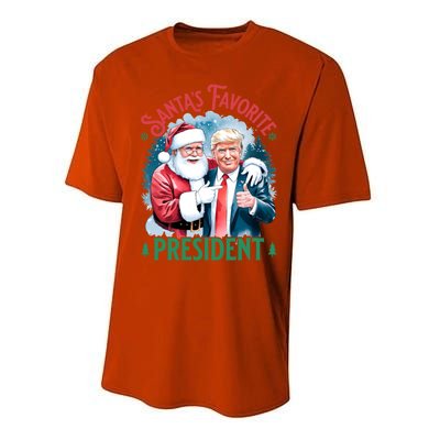 Santas Favorite President Donald Pro Trump 2024 Christmas Gift Performance Sprint T-Shirt